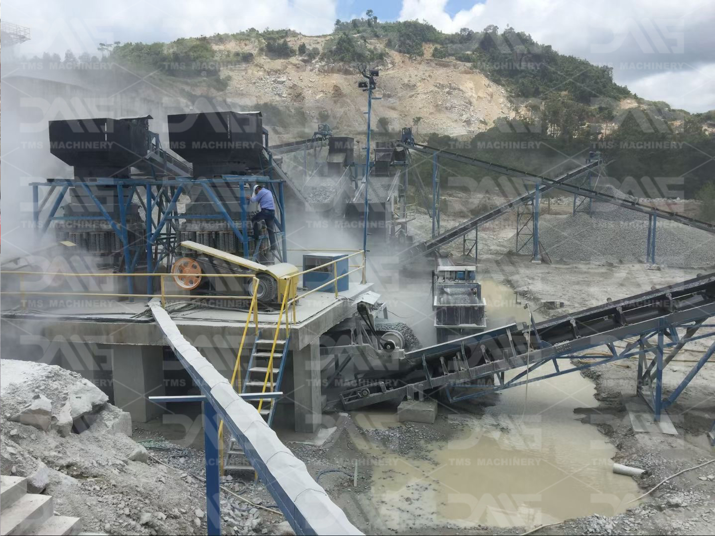Sand Ore Production Line Was Put Into Trial Operation