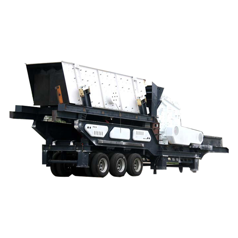 Mobile jaw crusher rock crushi
